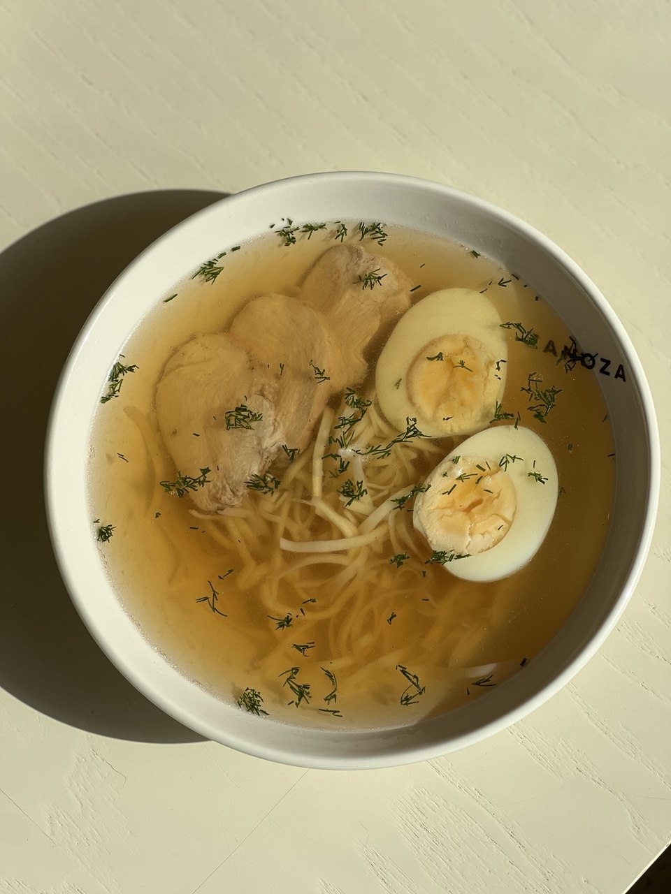 Суп лапша с курицей - Zanoza Open Bar - готовим еду для современного жителя города